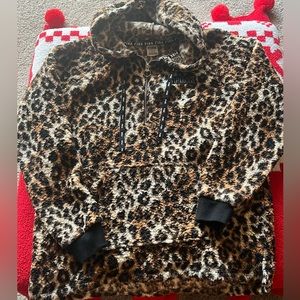 Cheetah Sherpa Pullover